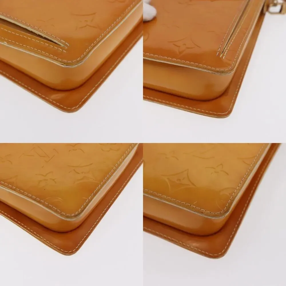 Louis Vuitton Monogram Vernis Motto Pouch Lime Yellow
